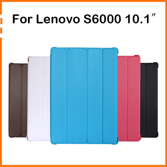 Tablet Accessories Case Leather Stand Cover for Lenovo S6000 10.1inches Stand Coque Free Shipping - Shopy Max