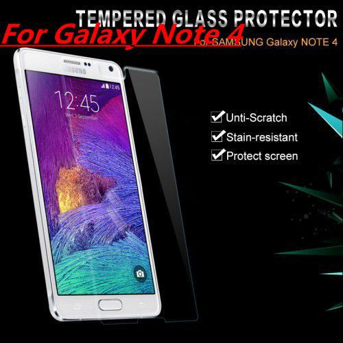 Customized Tempered Reinforced Glass Screen Protector For iPhone 4 4S 5 5S / For Samsung Galaxy S3 S4 S5 Note 3 Film