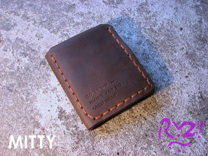 The Secret Life Of Walter Mitty Genuine Leather Wallet Men Vintage Handmade Crazy Horse Leather Wallet Wallets Purse For Man