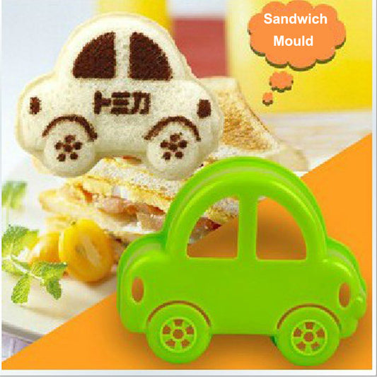 Toast Bread Sandwich Mold Baby Rice Dumpling Mould Car Shap Mold Bento Sushi DIY Rice Roll Mould Design Baby Meal Rice Shaper - Shopy Max