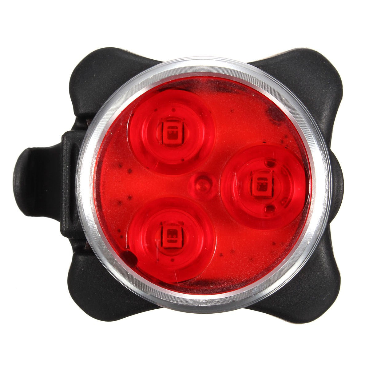 USB Rechargeable Cycling Bicycle Bike 3LED Head Front Rear Tail Clip Light Lamp - Shopy Max