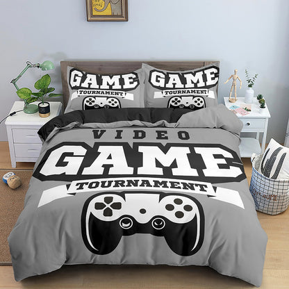 In stock sale !4 styles Eat Sleep Cartoon MineCraft bedding Duvet Cover