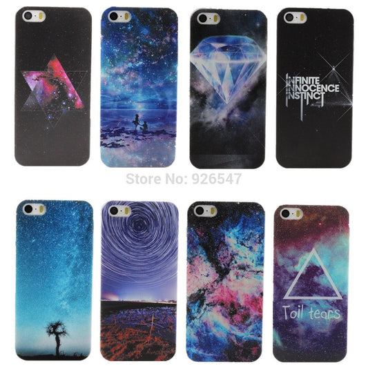 Wholesale Promotion space/universe Design Hard Plastic Back Phone Case Cover For Apple iPhone 5 5S