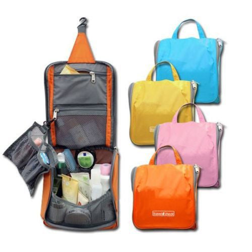 Travel Toiletry Bag Set Practical Wash Hanging Folding Bag Storage Travel Make Up Men Women - Shopy Max