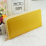 New Fashion PU Leather Wallets Long Women Clutch Wallet Stone Grain Wallet Coin Purses Mobile Phone Bags Card & ID Holders - Shopy Max