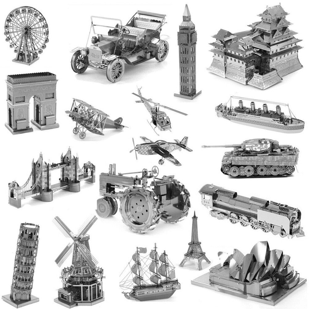 Zero fighter scale models 3D DIY Metal building model for adult/kids toys Jigsaw Puzzle for children Metallic Nano  Puzzle Toys - Shopy Max