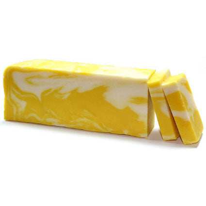 Lemon Olive Oil Artisan Soap Slice
