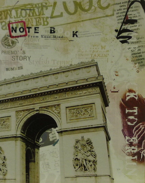 Paris Postcard - 35cm x 28cm - 24mm Thick Wooden Base - Shopy Max