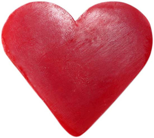 6x Heart Guest Soaps - Raspberry - Shopy Max