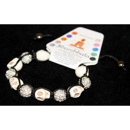 Shambhala Ivory & Crystal 10mm - Shopy Max