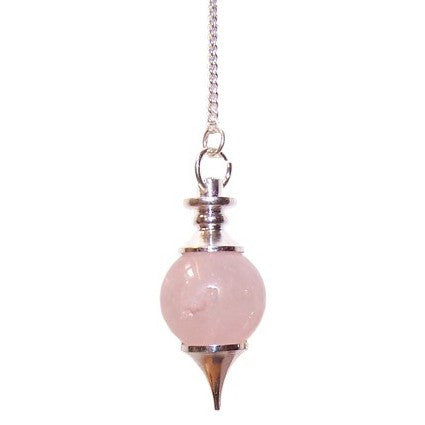 Rose Quartz Sphere Pendulum - Shopy Max