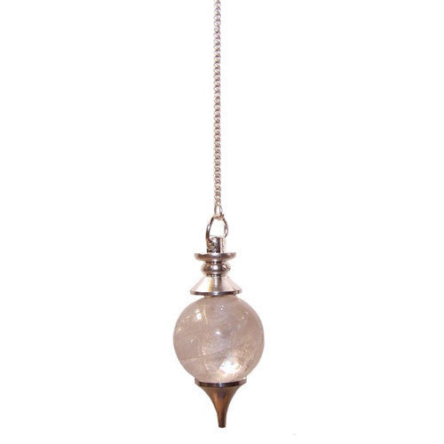 Rock Quartz Sphere Pendulum - Shopy Max