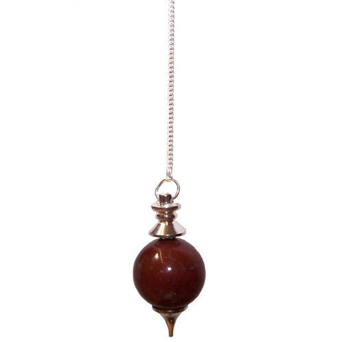 Red Jasper Sphere Pendulum - Shopy Max