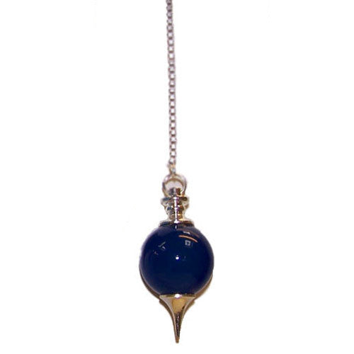 Blue Onyx Sphere Pendulum - Shopy Max