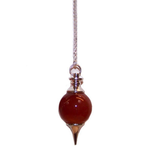 Red Onyx Sphere Pendulum - Shopy Max