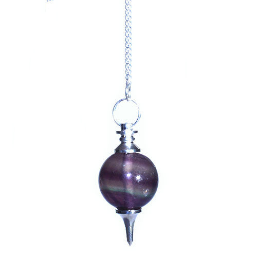 Purple Fluorite Sphere Pendulum - Shopy Max