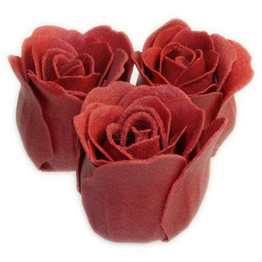 Bath Roses - 3 Roses in Heart Box (Rose) - Shopy Max
