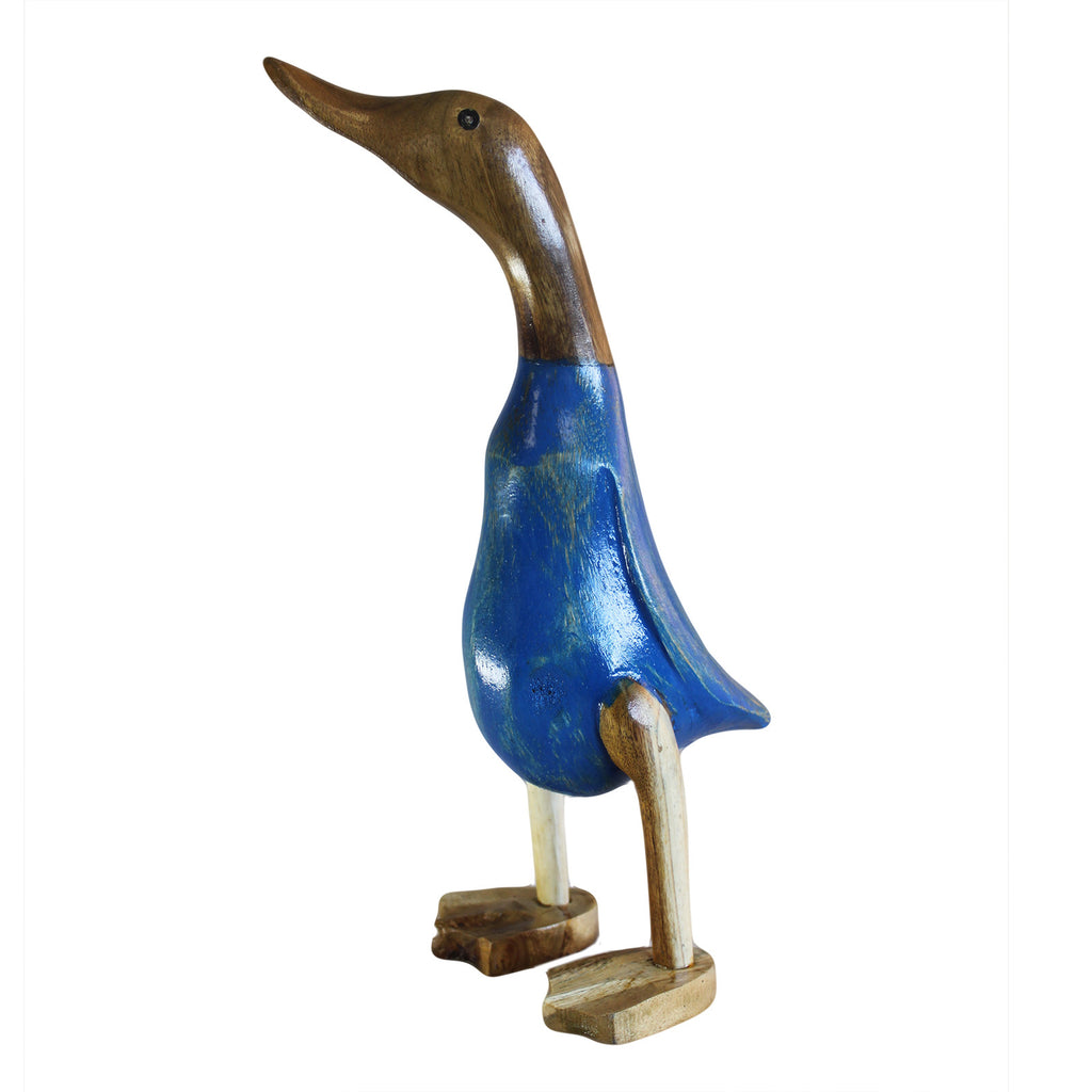 Small Bamboo Root Duck - Blue