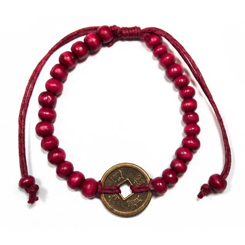 Good Luck Feng Shui Bracelet - Red - Shopy Max