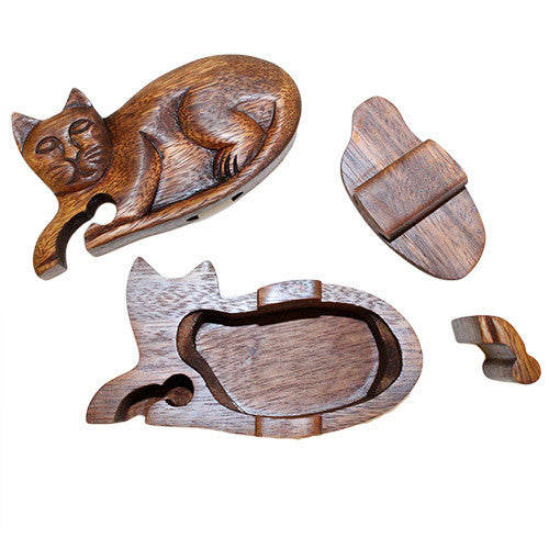 Bali Puzzle Box - Cat - Shopy Max