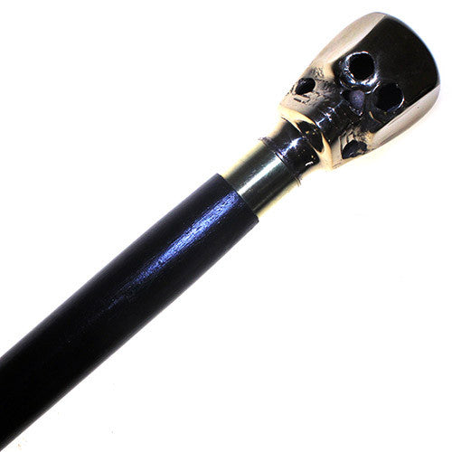 Walking Stick with brass handle - Skull
