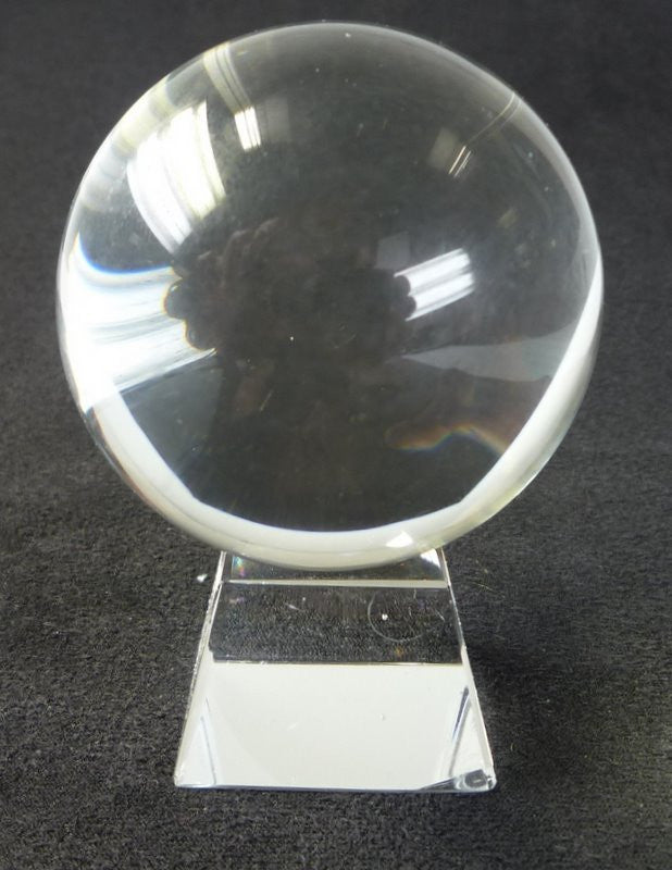 60mm Clear Crystal Ball On Stand - Shopy Max