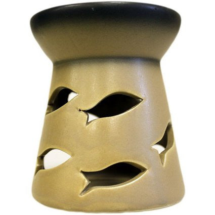 Fishes Cut Out Brown Oil Burner