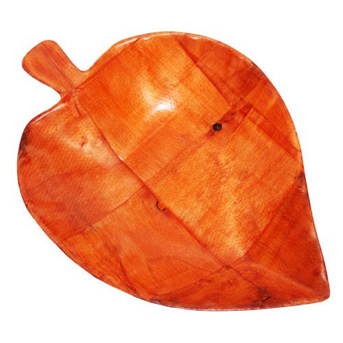 Med Cottonwood Leaf Shaped Basket - 20 cm