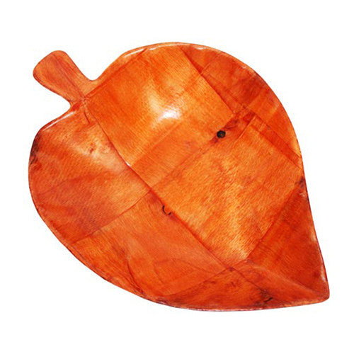 Small Cottonwood Leaf Shaped Basket - 15 cm