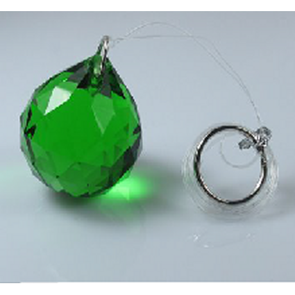 40mm Crystal Sphere Black Box - Green
