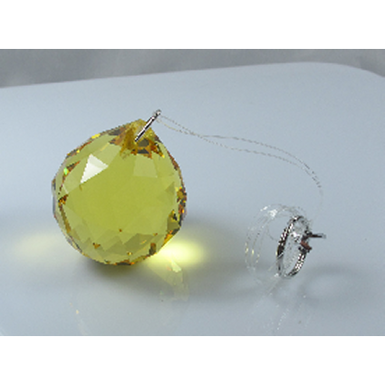 20mm Crystal Sphere - Yellow