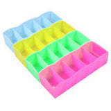 classification of Candy-colored five-underwear storage box plastic desktop storage box drawers finishing Kit