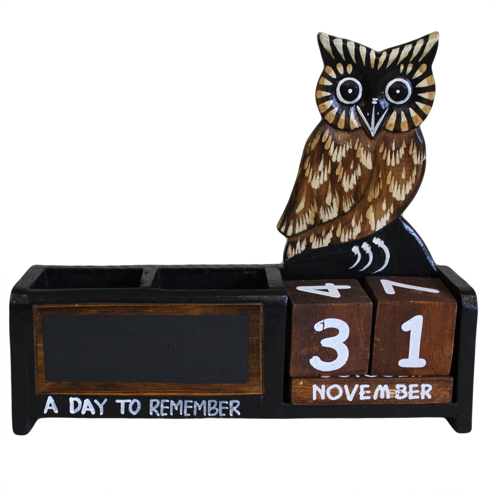 Day to Remember pen holder - Brown Owl - Shopy Max