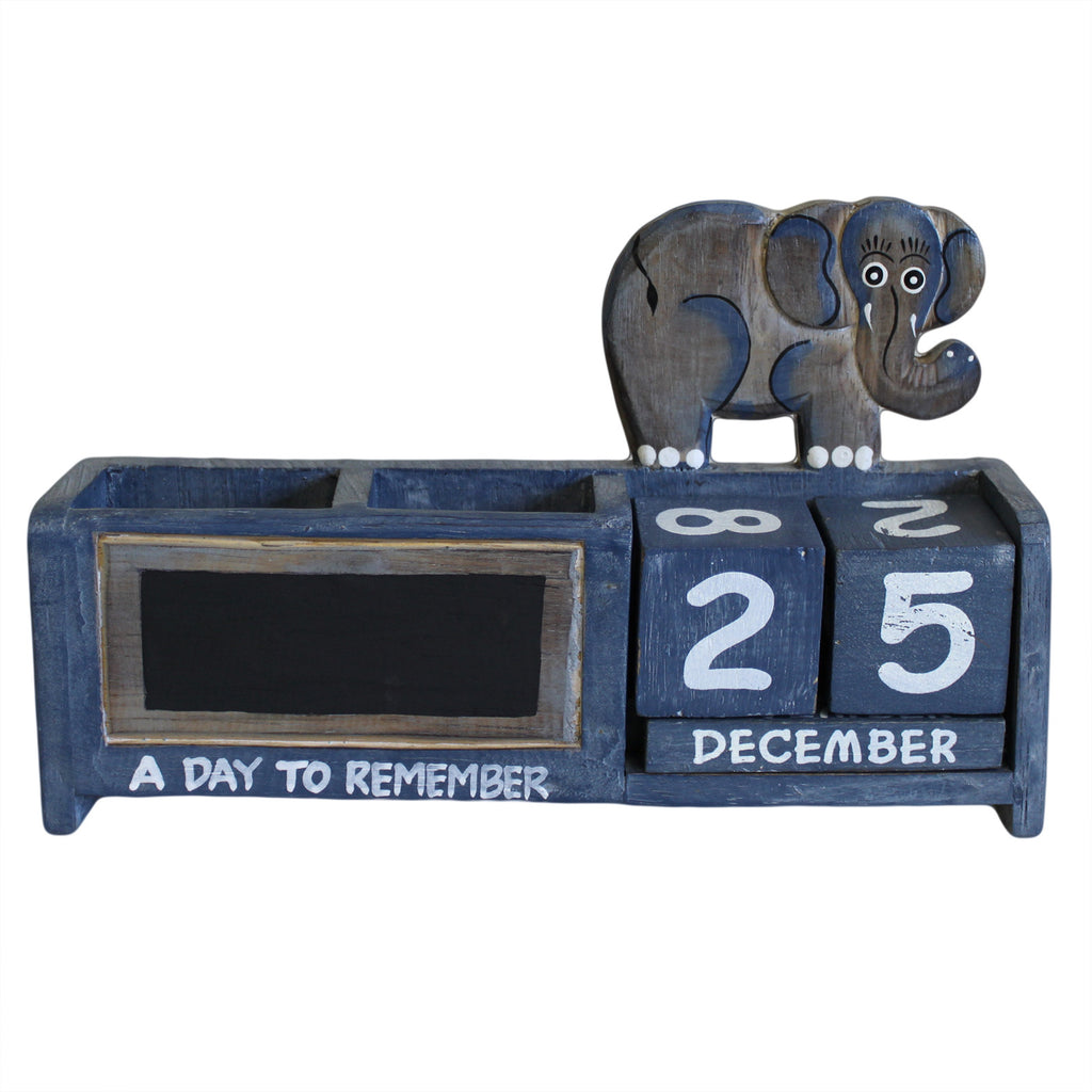 Day to Remember pen holder - Blue Elephant - Shopy Max
