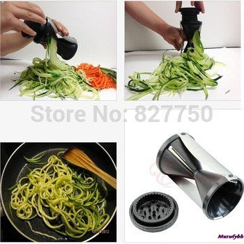 fruit vegetable twister cutter slicer kitchen spiralize spirelli grater vegetable julienne spiral slicer - Shopy Max