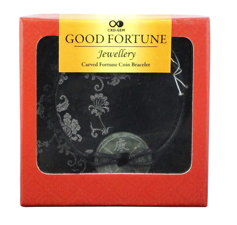 Good Fortune Bracelet - Coin - Jade