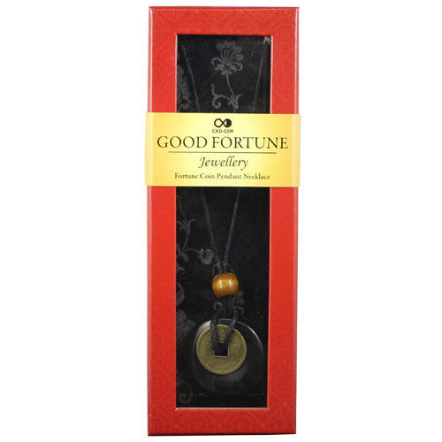 Good Fortune Necklace - Donut - Onyx - Shopy Max