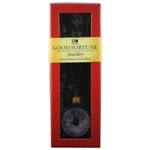Good Fortune Necklace - Coin - Amethyst - Shopy Max