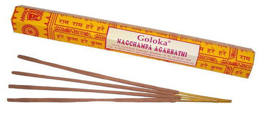 Goloka Nagchampa Incense Sticks - 20g - Shopy Max