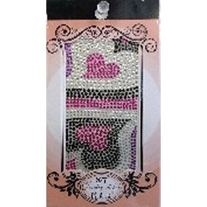 Jewellery Stickers - Abstract Two Hearts - Shopy Max