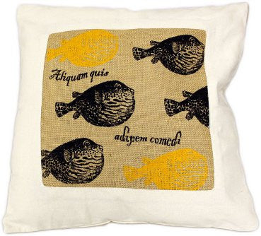 Cushion Cover - Fat Fish