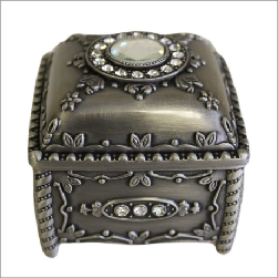 Jewellery Casket - Box with Crystals - Shopy Max