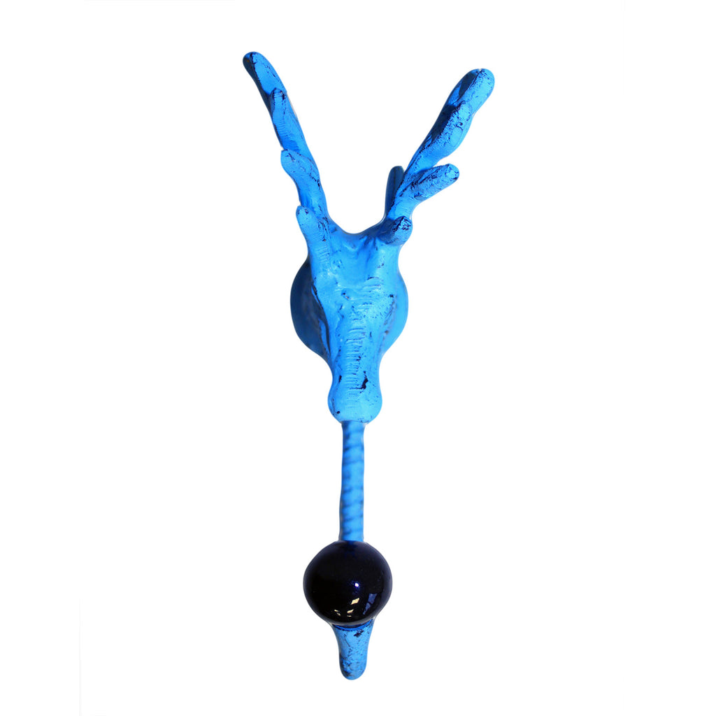 Metal Hook - Stag - Blue