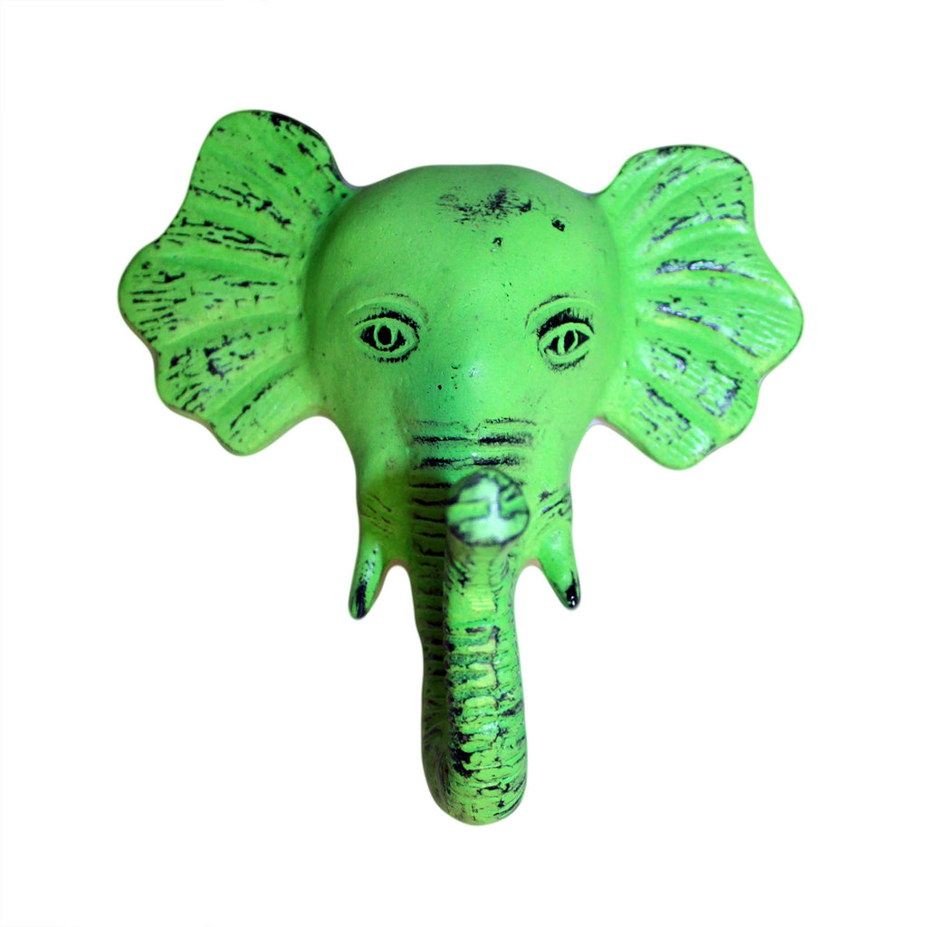 Metal Hook - Elephant - Lime - Shopy Max