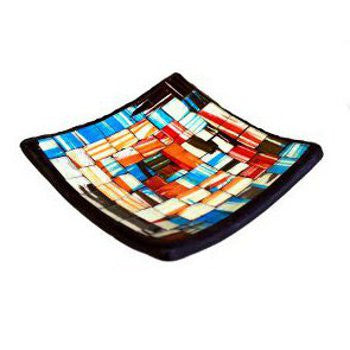 Mosaic Soap Dish - Blue&Red