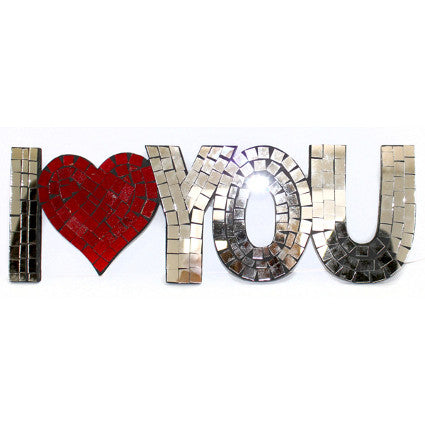 Mosaic Word - I Love You (mirror)
