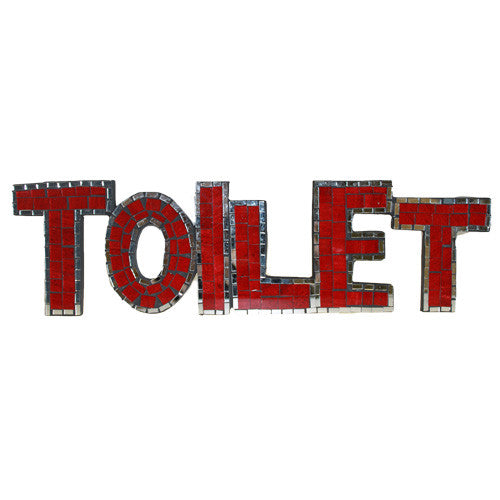 Mosaic - Toilet - Red/Mirror
