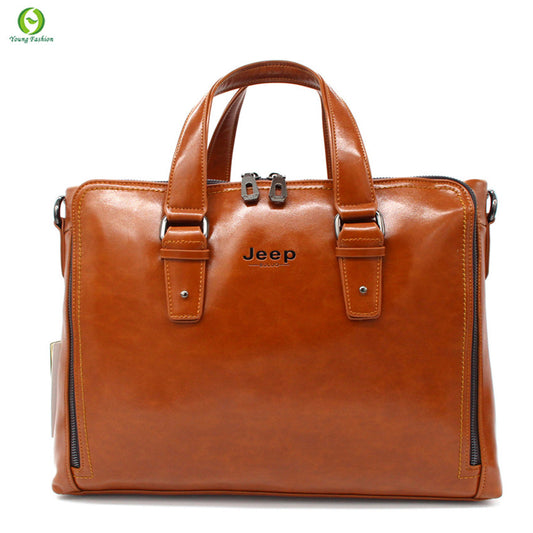 pu leather Business Handbag Men's Briefcase bag Men Messenger Bag bolsa fashion men travel bag - Shopy Max