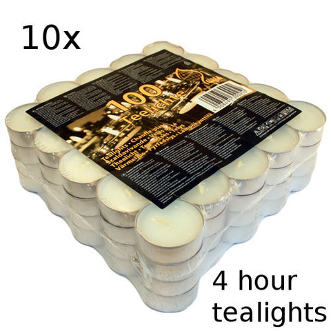 10x Tealights - 4 hour