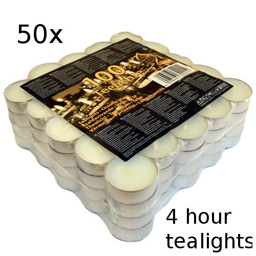 50x Tealights - 4 hour